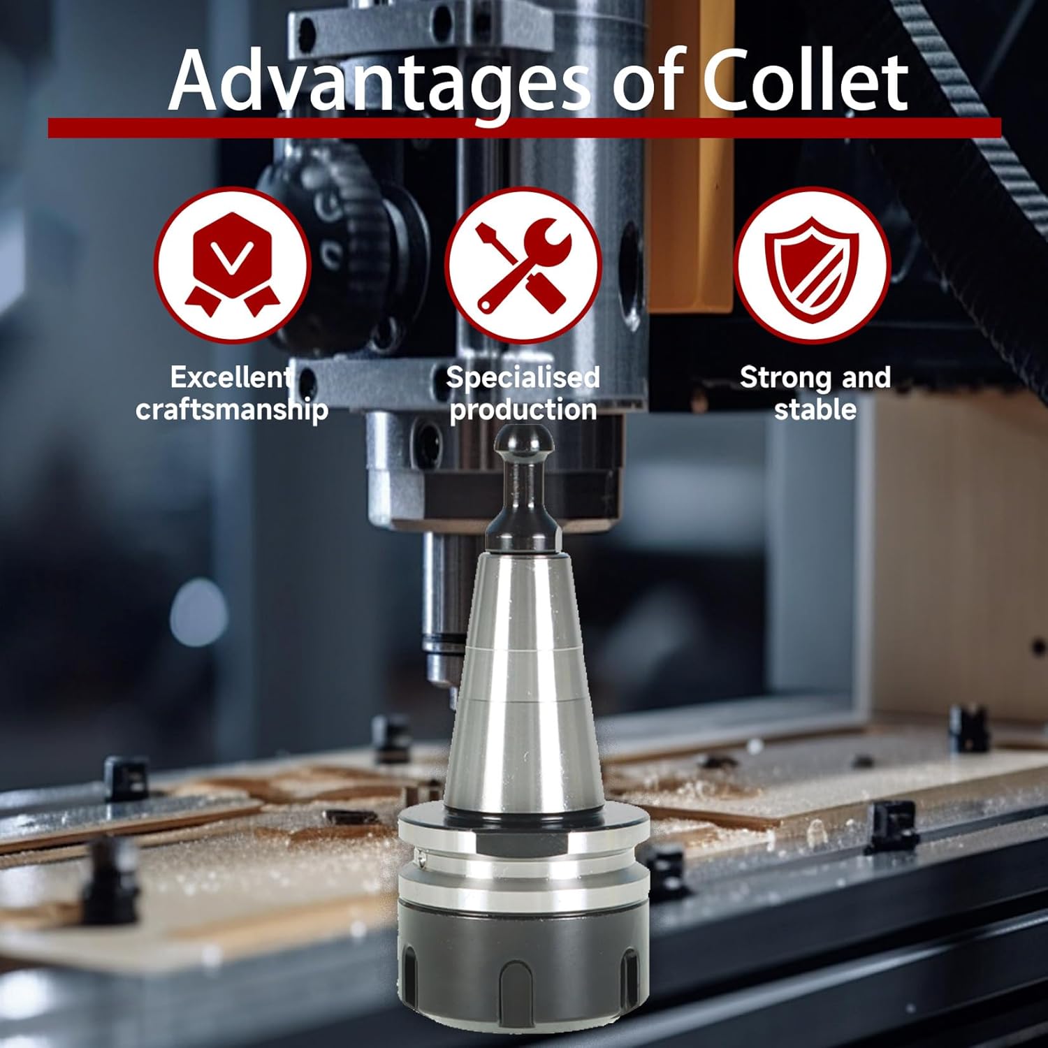 findmall 5Pcs ISO30 ER32-45L Chuck Tool Holder Balance Collet Chuck G2.5 30000RPM CNC Stainless Steel Tool Holder with Pull Stud Milling Lathe Fit for CNC Engraving Machine and Milling Lathe Tool