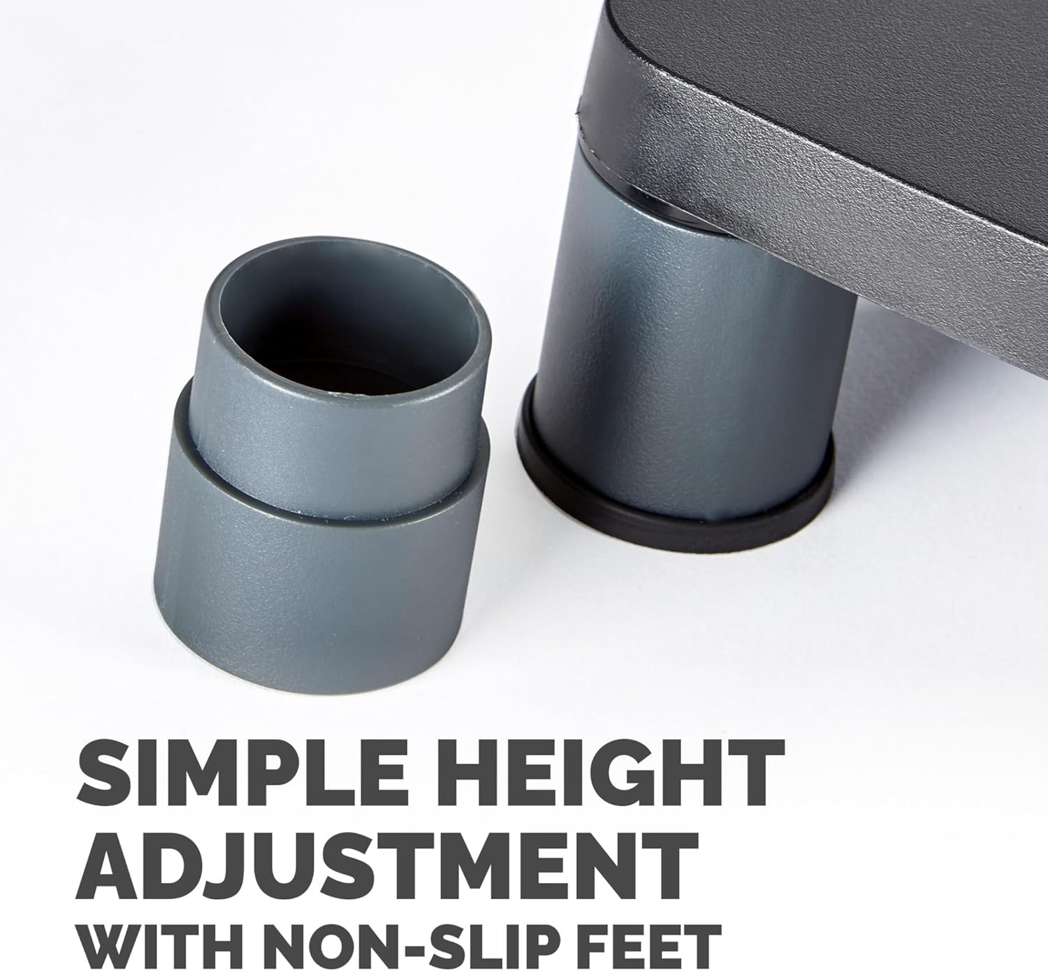 Fellowes® Monitor Riser, 4" H x 13 1/8" W x 13 1/2" D, Graphite