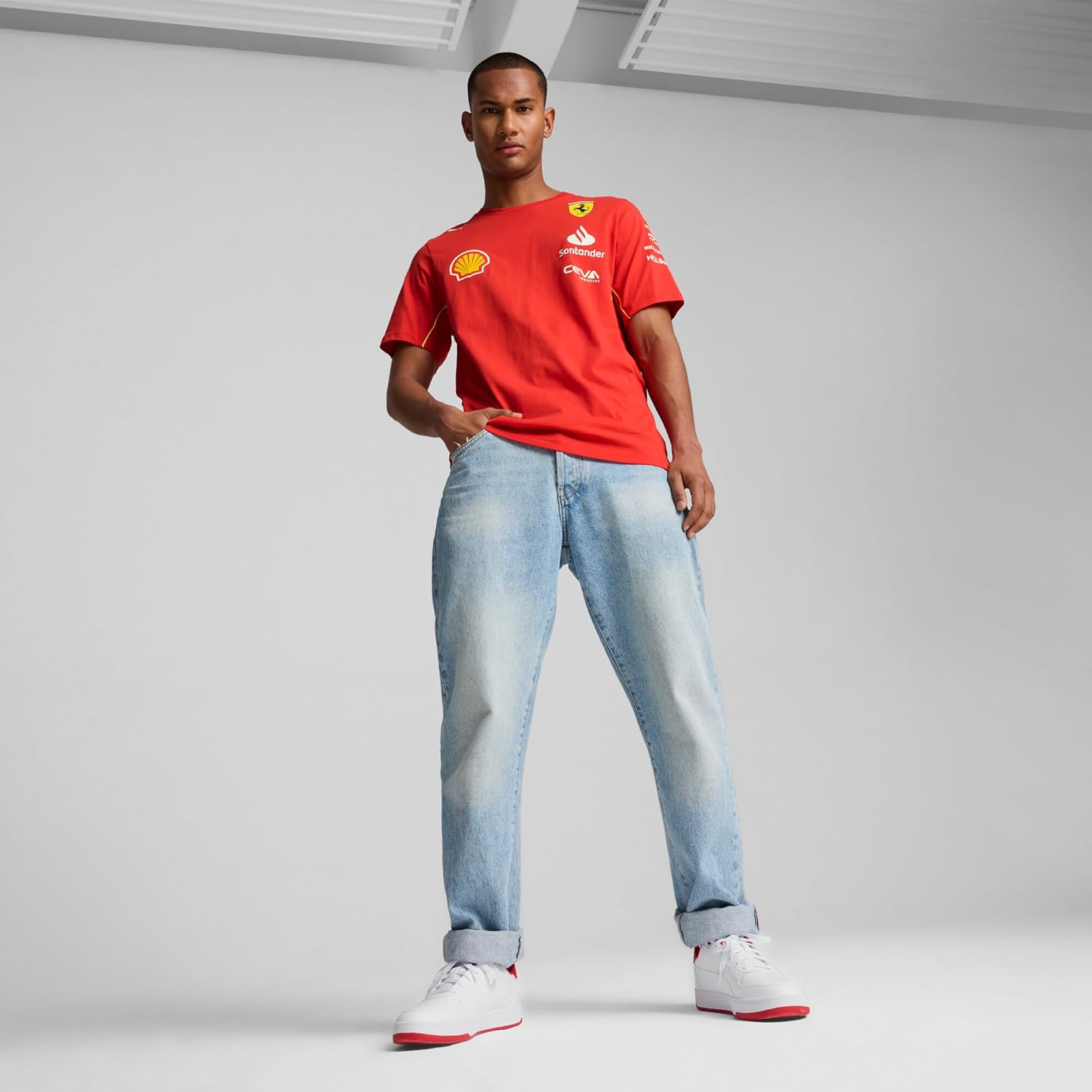 PUMA Scuderia Ferrari Men's 2024 Team Tshirt - Image 3