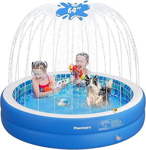 Miniatura 10 de Piscina inflable para niños, almohadilla antideslizante para patio trasero, piscina infantil de PVC grueso para interiores y exteriores, estanque