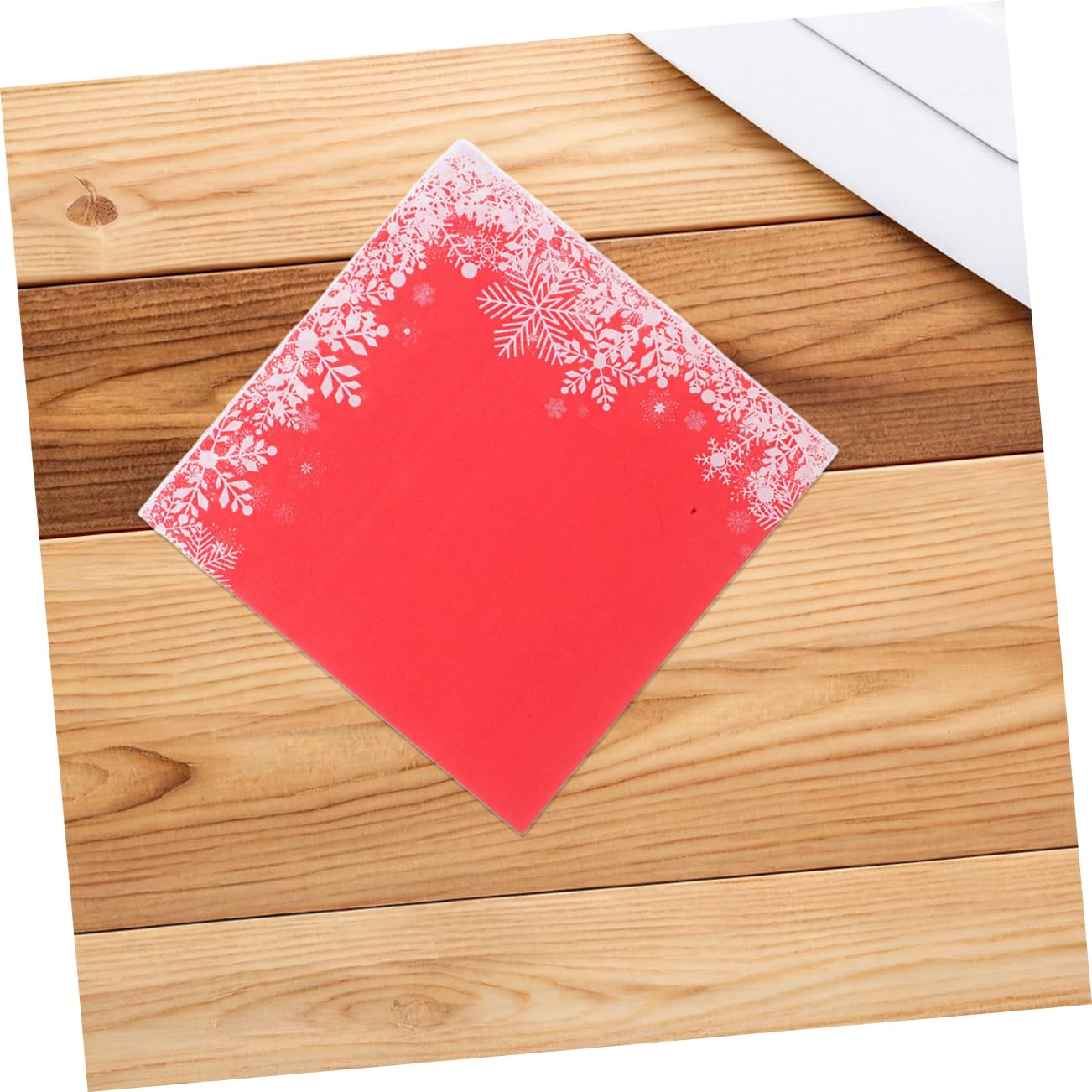 120piezas Pañuelos Para Fiestas Navideñas De Papel Rojo De Servilletas Desechables Para Decorar La Mesa Del Comedor Eventos Navideños