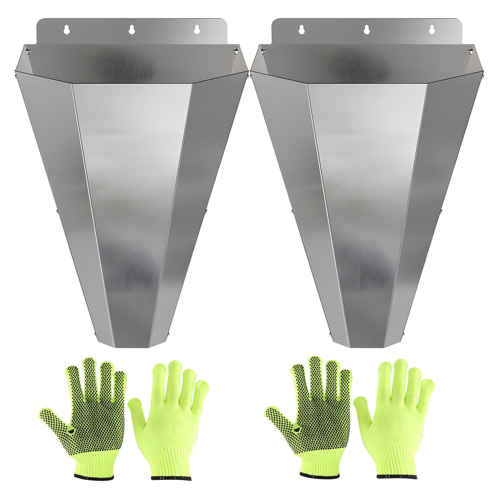 Buxuaaaa Of 1 Poultry Handling Point Includes Gauntlets Direct Current Neat Face Three Mounting Cavities for Secure Installation Poultry Handling Tool