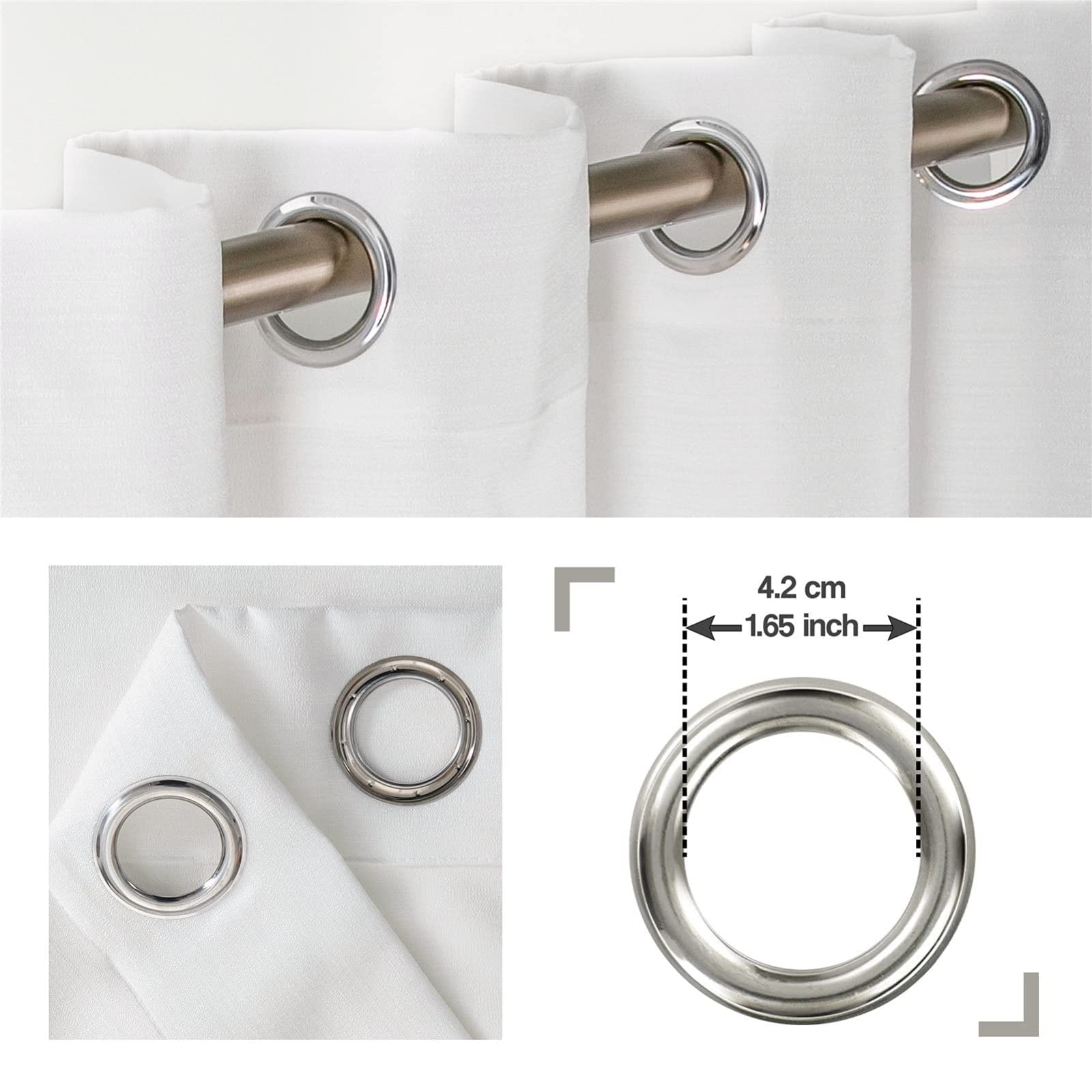 Générique Rideaux 2 Pièces Rideaux Transparents-Rideau à Oeillets de Salon Moderne pour Chambre Cuisine Intérieur Lin Artificiel-(L140xH183 cm) Dégradé Vert