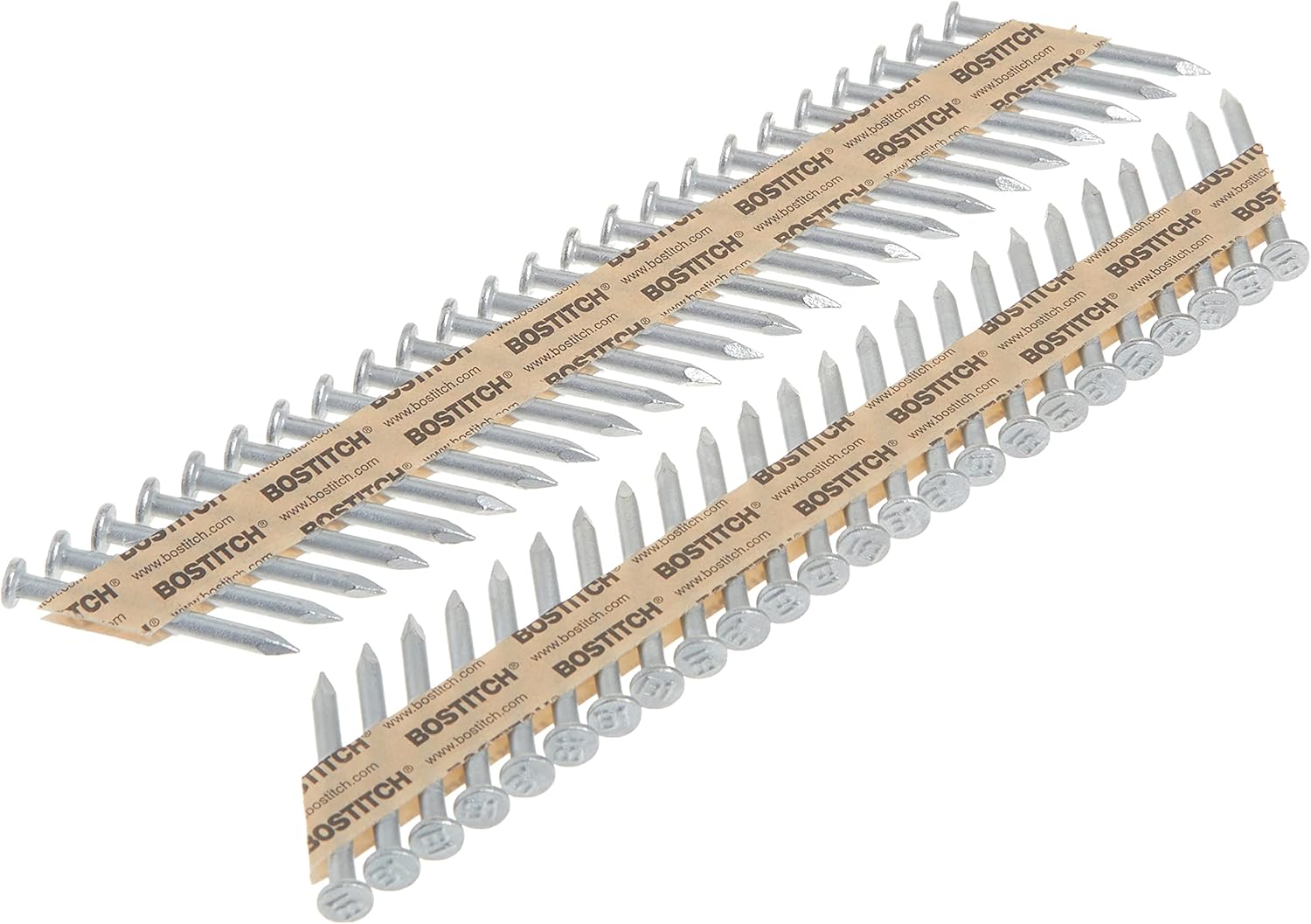 BOSTITCH Framing Nails, Paper Tape Collated, Galvanized Metal Connector, 1-1/2-Inch x .131-Inch, 1000-Pack (PT-MC13115G-1M)
