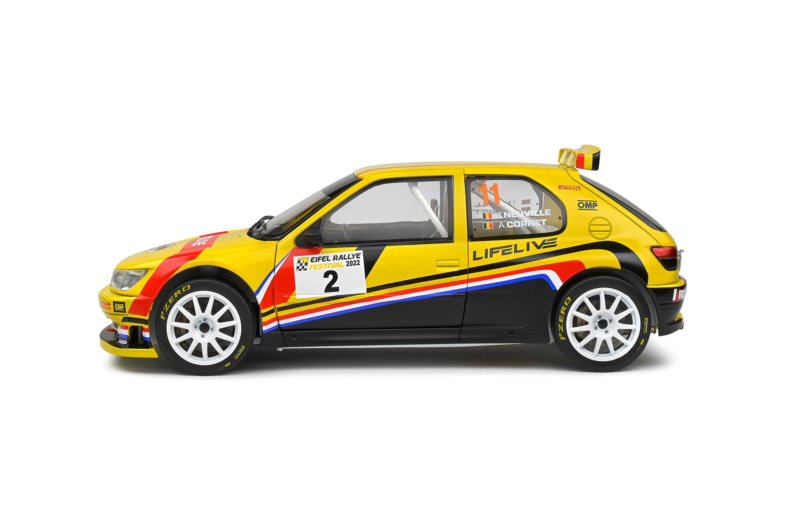 Amazon.com: Solido 1:18 Peugeot 306 Maxi Yellow #2 T