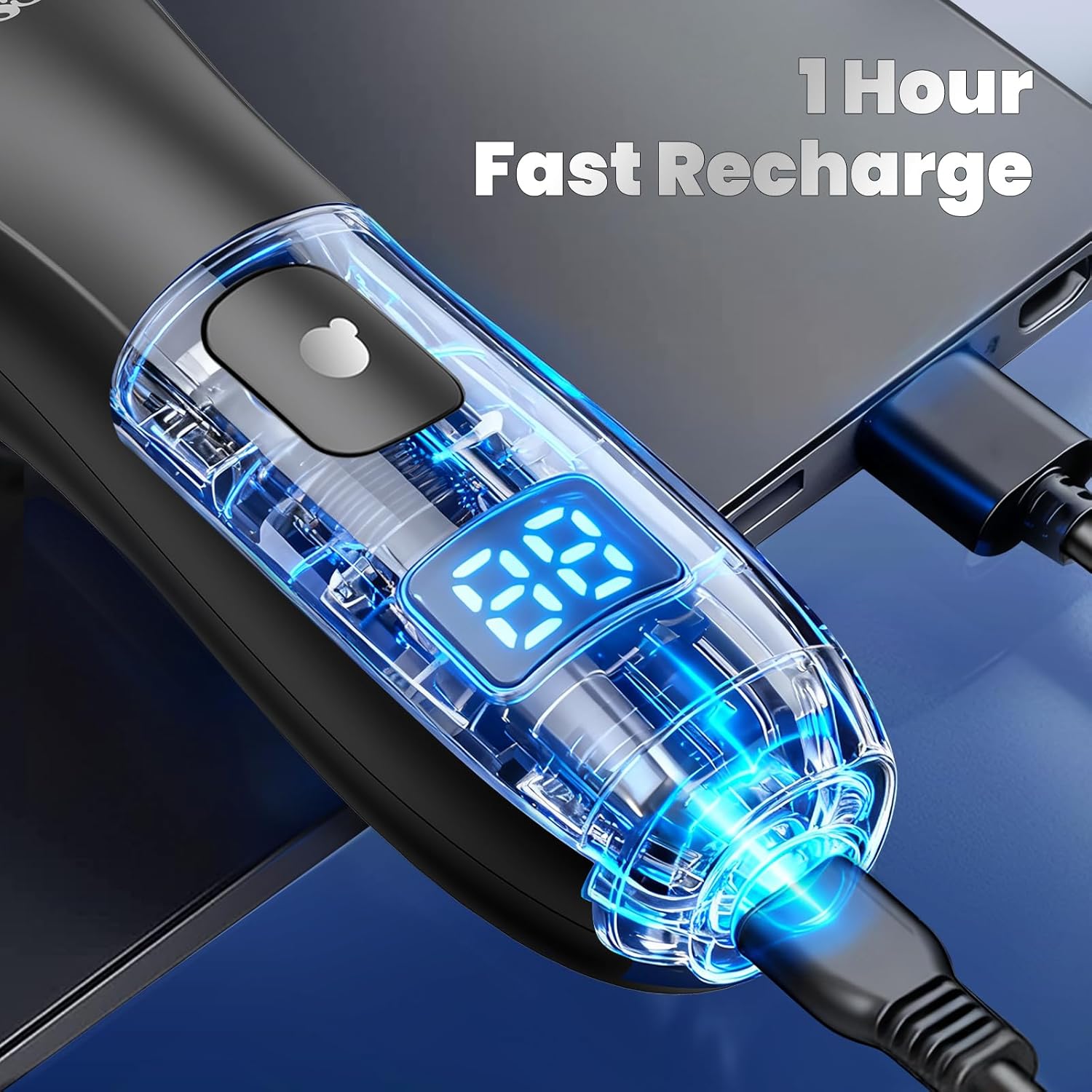 Imagem superior do produto com fundo em gradiente escuro. Imagem superior do produto com fundo em gradiente escuro.