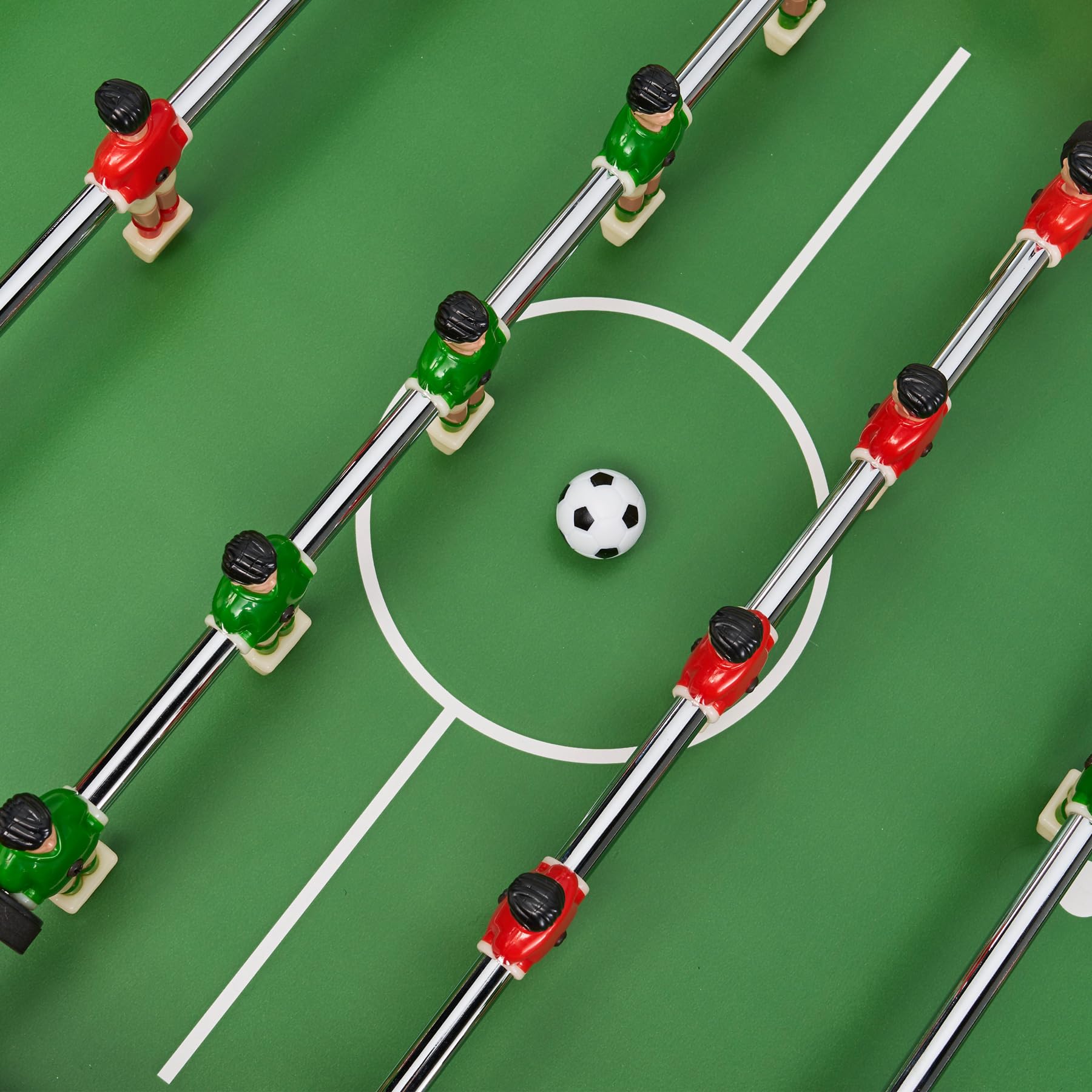 KANGUI Babyfoot Enfant Aspect Bois – 22 Joueurs et Barres Télescopiques