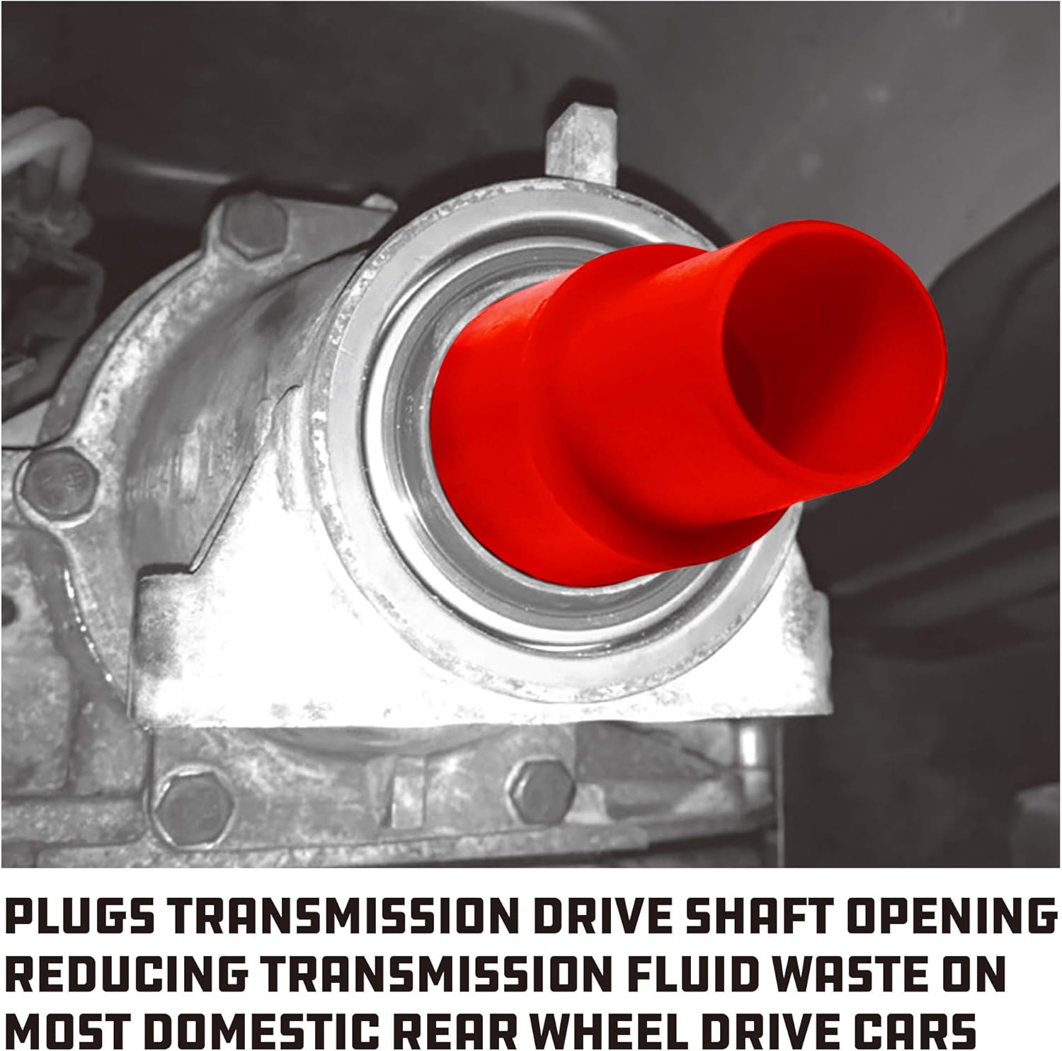 Powerbuilt Transmission Stop Off Tool, 1.30" thru 1.45" Diameter, Fits Most Domestic Rear Wheel Drive Cars, Eliminating The Draining Of Fluid When Servicing The Drive Line - 940376