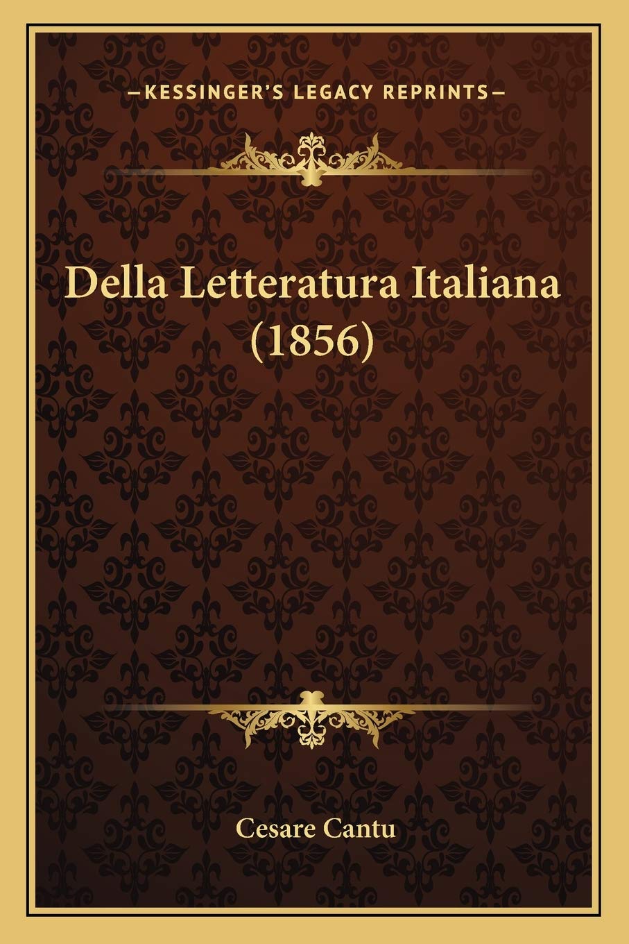 Della Letteratura Italiana (1856)