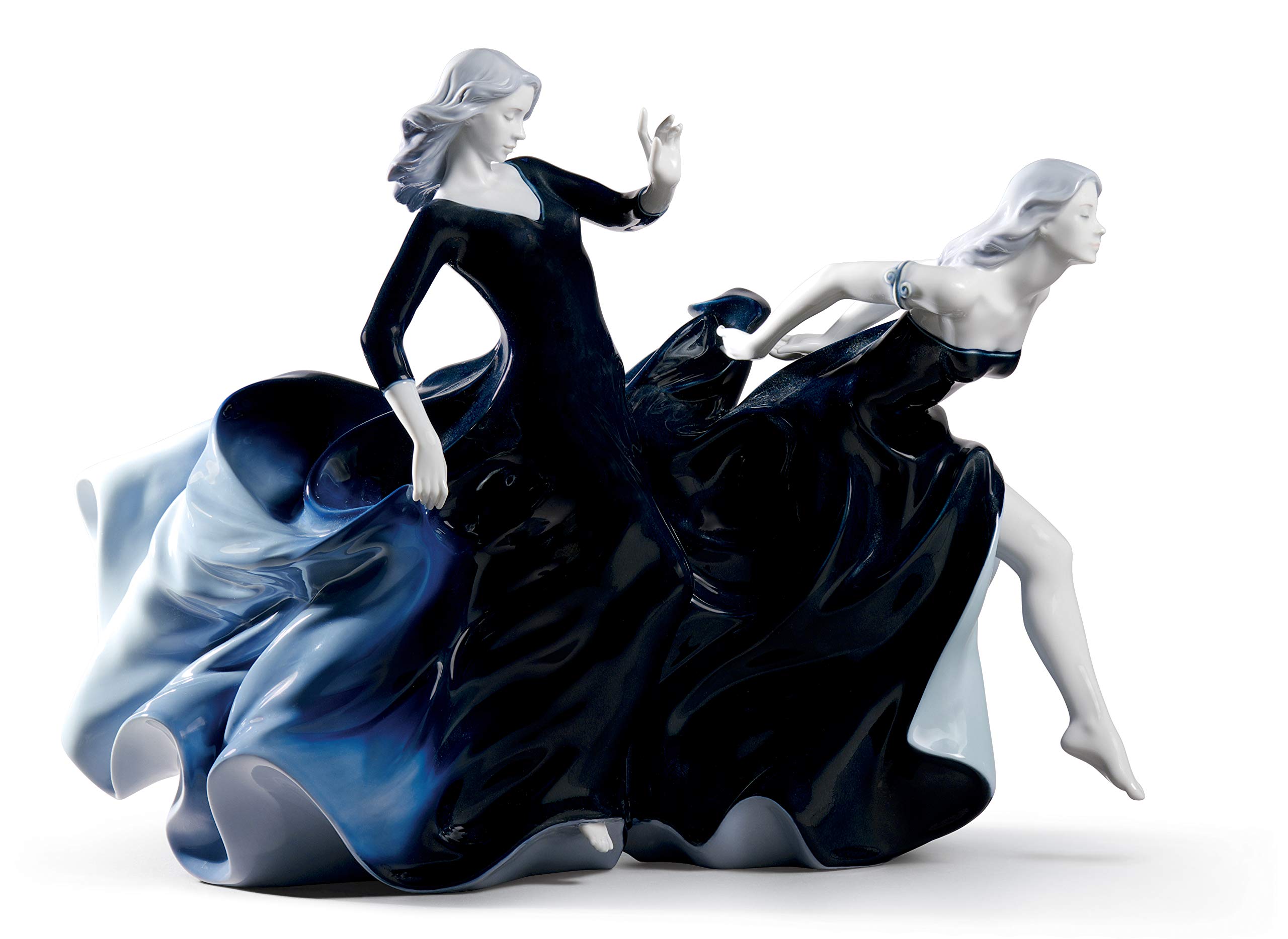 LLADRÓ Figurka Kobieta Nadchodzi Noc. Seria Limitowana. Figurka z Porcelany Kobiety. Figurka dekoracyjna. Porcelana luksusowa.