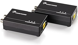 Comtrend – Alternative to MoCA – G.hn Ethernet Over Dark/Unused Coax Adapter Kit – High-Speed, Secure Network for Streaming & Gaming, Powerline Technology - 1200 Mbps, 2-Unit Kit (GCA-6000KIT)