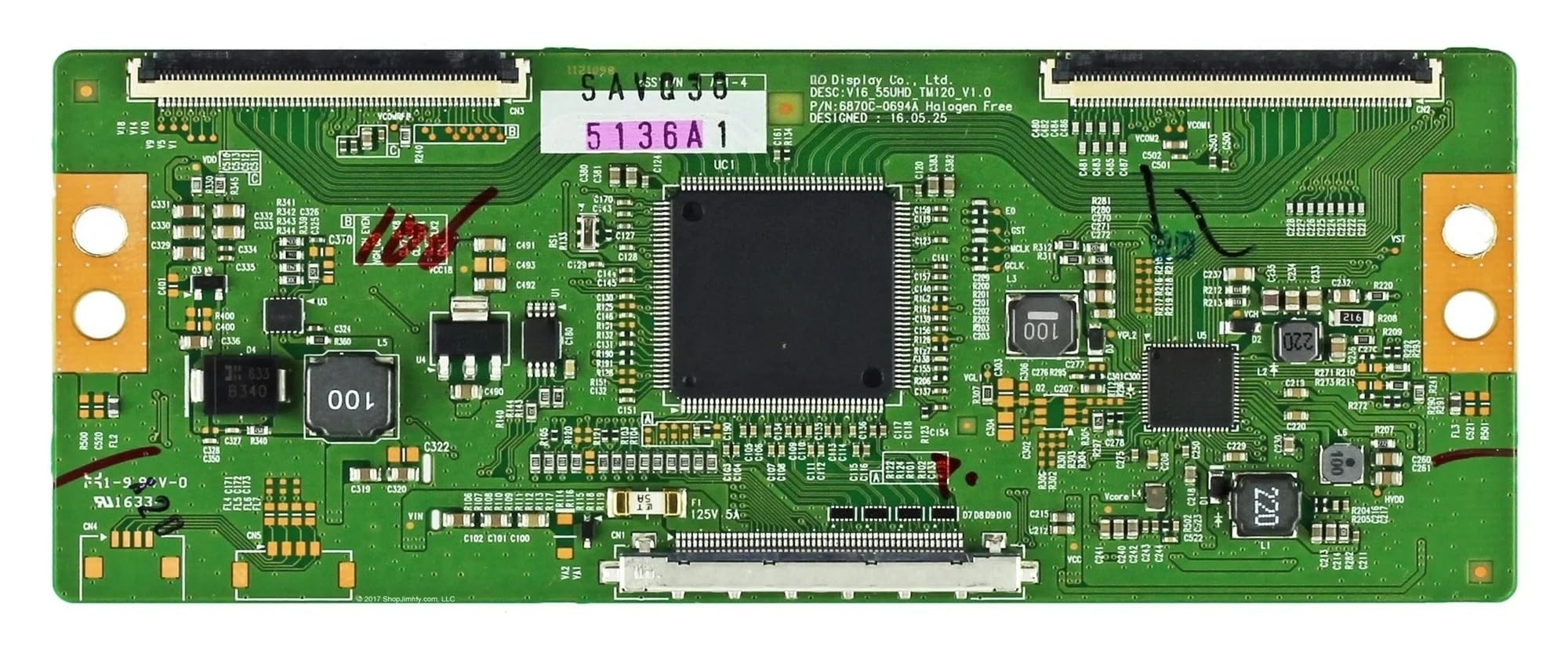 Scheda Logica TV, Compatibile Con LG, 6870C-0694A 6871L-5136A 55'' T-con | Adatto alle serie 55UH6030,55UH615T,55UH605V