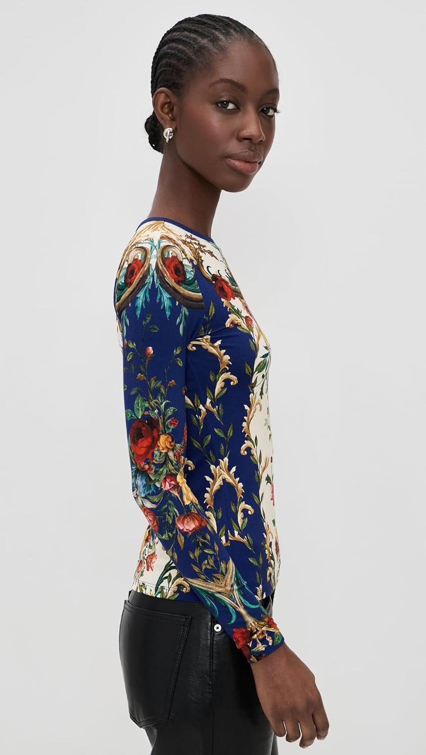 alice + olivia Women's Delaina Long Sleeve Top - Image 5