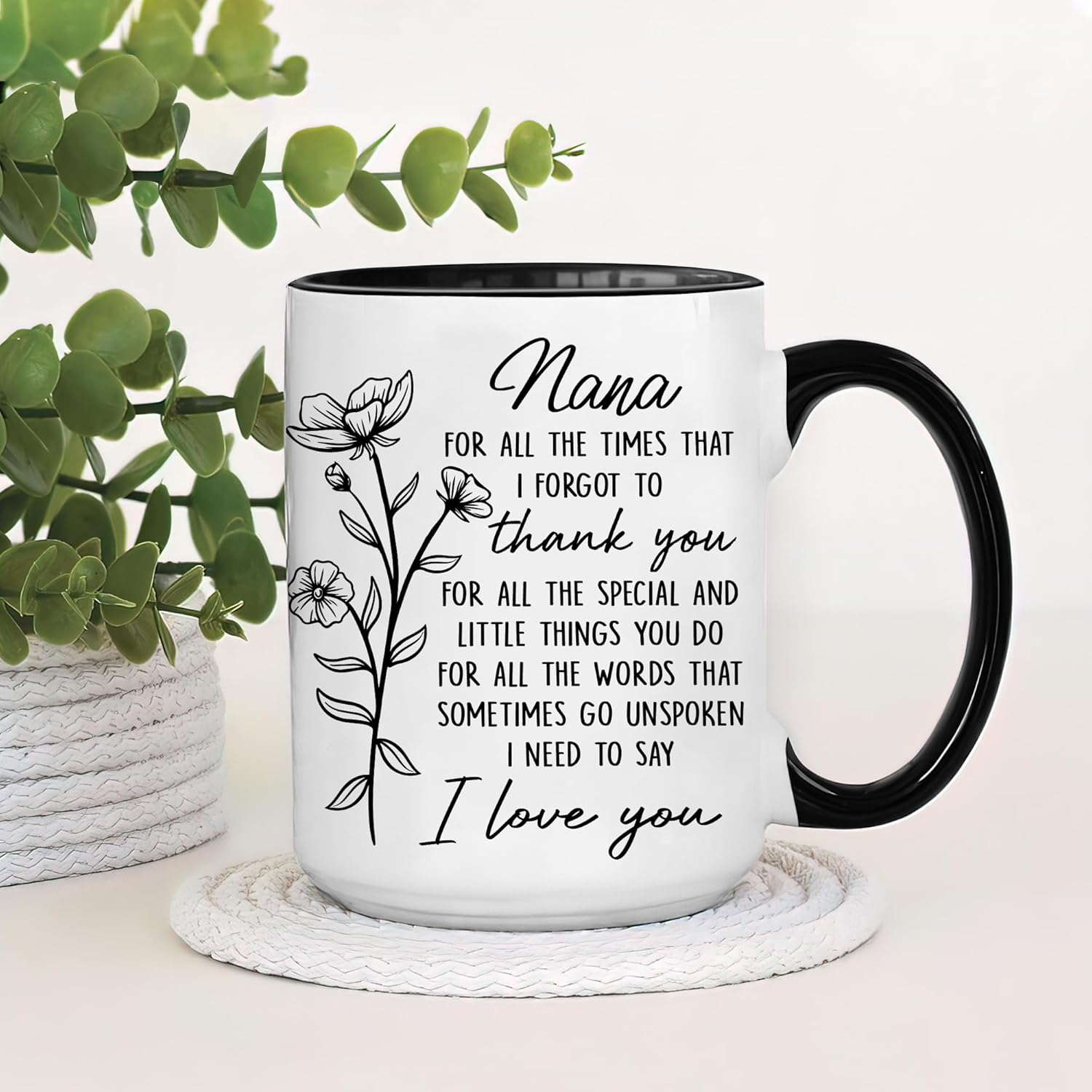 Hyturtle Nana Coffee Mug 11 Oz And Keychain For Women - Mothers Day Gifts For Grandma From Grandkids - Christmas Gifts For Nana - Perfect For Nana's From Granddaughter, Grandson For Birthday - Image 6