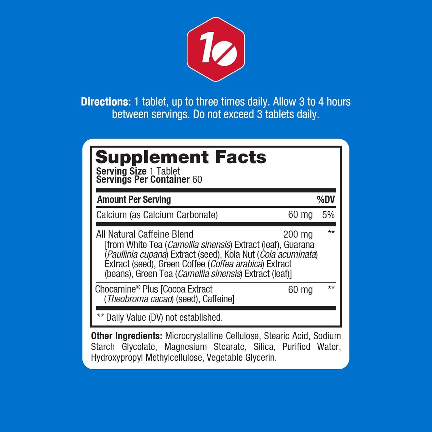 ProLab Nutrition Advanced Caffeine 200mg, Fast-Acting Natural Caffeine Tablets with Green Tea Extract, Clean Energy, Mental Focus (60 Count (Pack of 4))