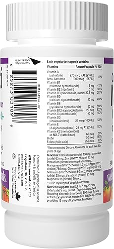 Miniatura 10 de Webber Naturals Más de 50 cápsulas vegetarianas más completas para hombres, 90 cápsulas vegetarianas