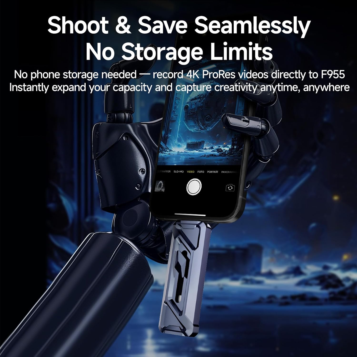 fanxiang 1TB External SSD USB Drive, 2050MB/s USB-C & USB-A Portable SSD 1TB,4K ProRes HDR Recording & Store,Zinc Alloy,External Solid State Drive for iPhone 15/16/17/Android/PC/Mac - F955 - Image 6