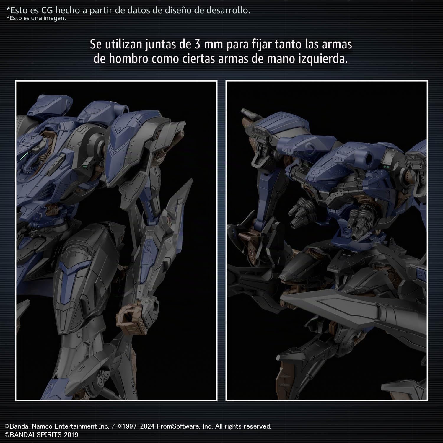 BANDAI Spirits 30 mm blindado Core Vi Fires of Rubicon Schneider NACHTREIHER/40E Steel Haze
