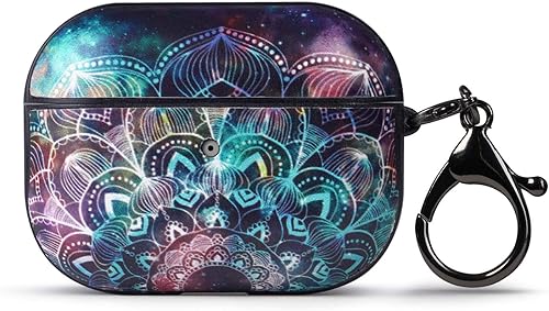 Funda protectora mejorada para AirPods Pro, a prueba de golpes, compatible con AirPods Pro de 3 generación, mandala en Galaxy 04