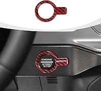 Vista 1 de Cubierta para botón de arranque Bronco, ajuste del botón de arranque del motor compatible con accesorios interiores Ford Bronco 2021-2023, fibra