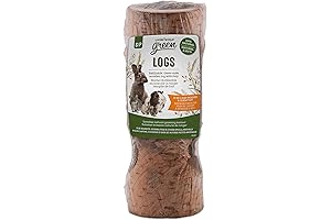 Living World Guinea Pig Log: 2-in-1 Chew Toy and Hay Feeder
