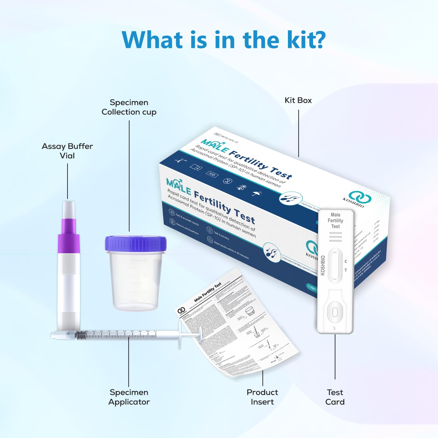 Male Fertility Test Kit By Koshbio | Sperm Test in Your Home | Accurate Results | Easy to Use & Quick Result in 10 minutes 2