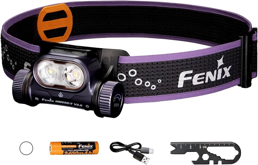 Fenix HM65R-T ヘッドランプ Fenix HM65R-T V2.0 Rechargeable Headlamp - Fenix Lighting