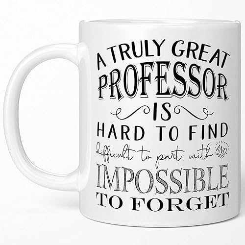CAE Design Co Taza de profesor Truly Great  Profesor titular para hombres o mujeres  Idea de jubilación o agradecimiento (11 onzas, blanco)