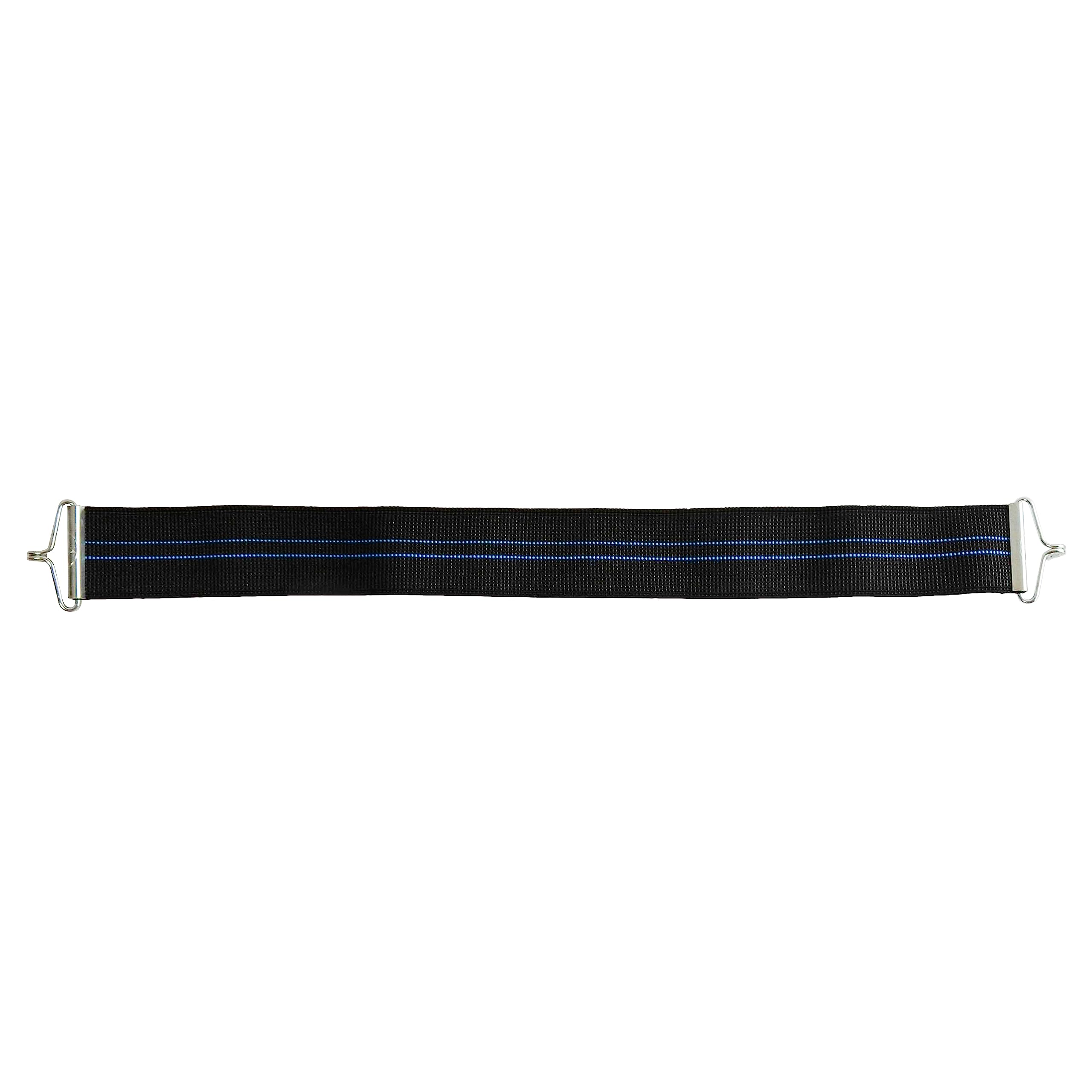 P17 - CINGHIA ELASTICA RETE LETTO | Cinghia Elastica con Gancio per Rete Letto | Set 6 Pezzi | Lunghezza a Riposo 49 cm | Lunghezza Max Estensione 65 cm | Gancio Adatto per Fori NON Inferiori a 5 mm