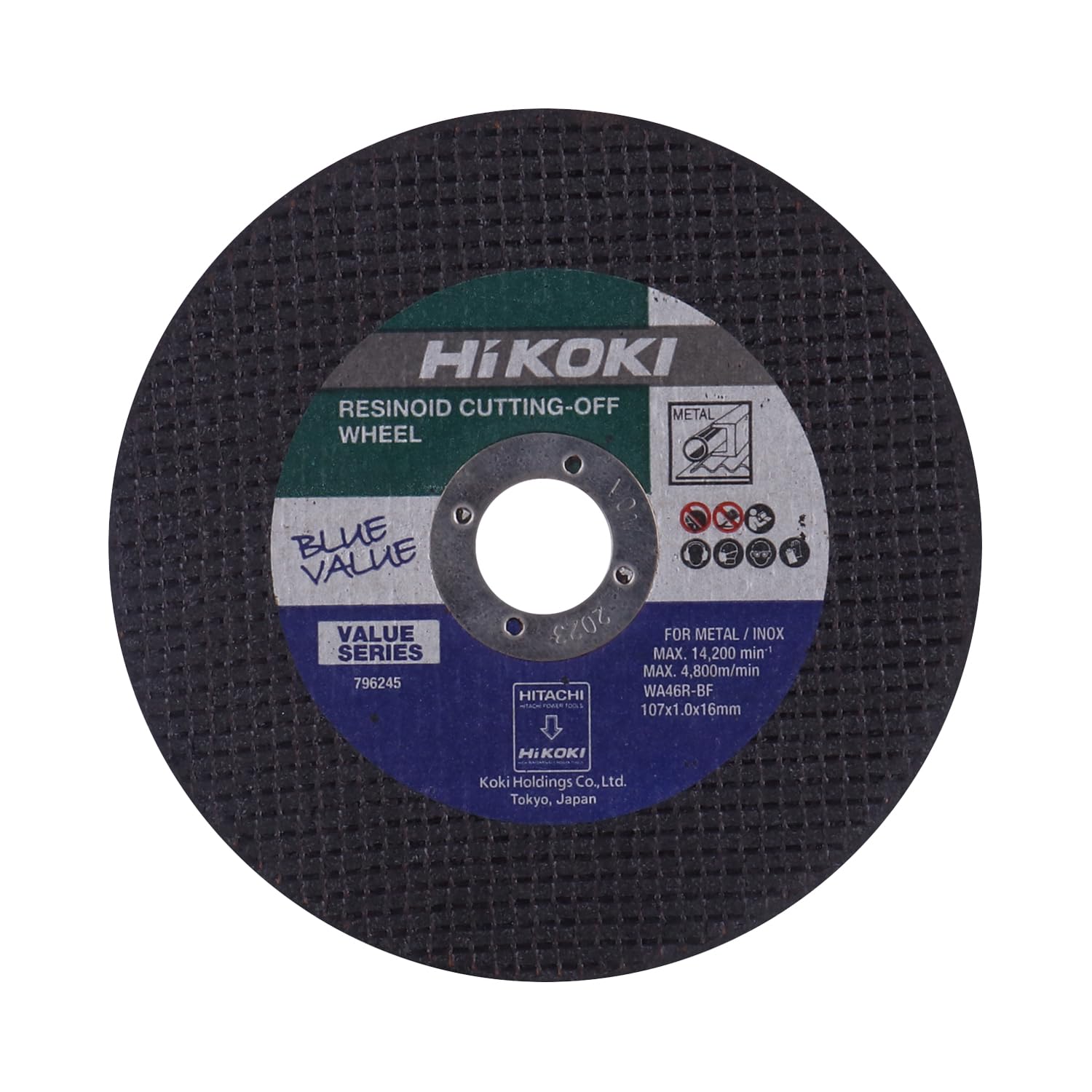 HIKOKI 796245Y-4" (107mm) Metal Grinding Abrasive Cut-Off Wheel, Pack of 50 Pcs, 107 X 1 X 16 mm (B0CBXC8RMT) Amazon Price History, Amazon Price Tracker