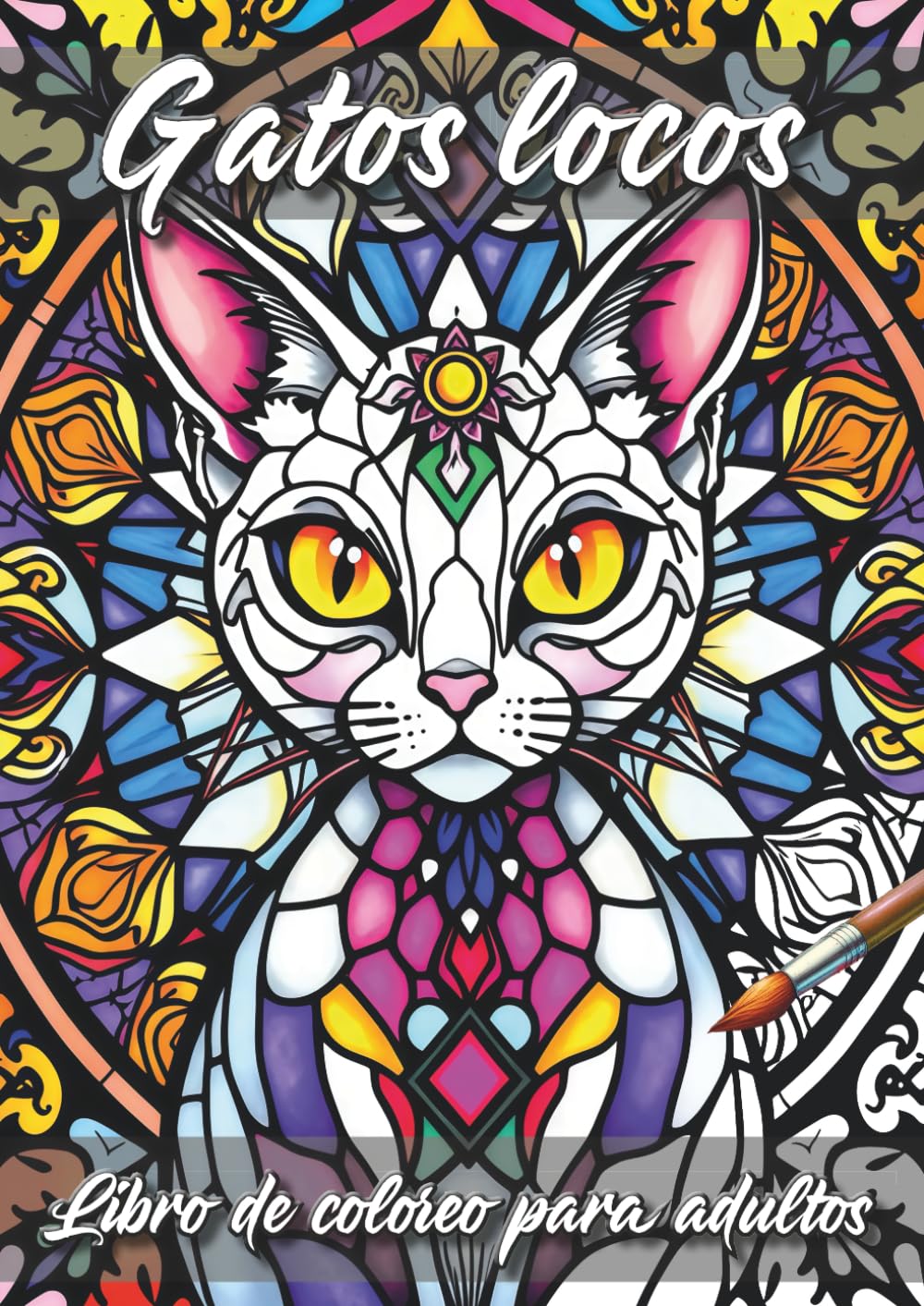 Gatos locos: Libro de coloreo para adultos