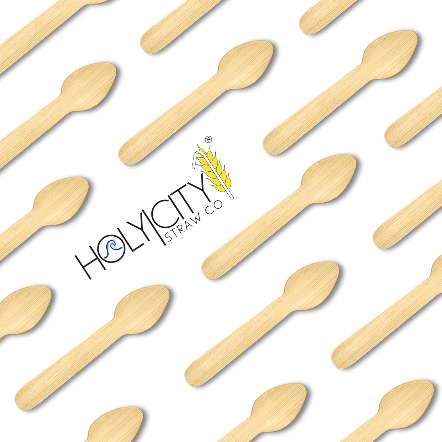 3.8” Bamboo Mini Taster Spoons | 500ct. | Disposable & Biodegradable Utensils | Compostable & Plastic-Free | Perfect For Ice Cream, Tastings or Large Events