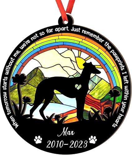 Miniatura 15 de Adorno de atrapasoles de setter irlandés personalizado, adorno de Navidad de Setter irlandés, regalo para perro amante, setter irlandés