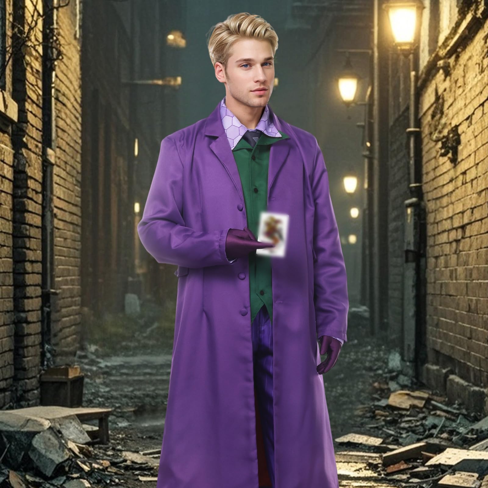 Costume Cosplay di Halloween viola scuro colore
