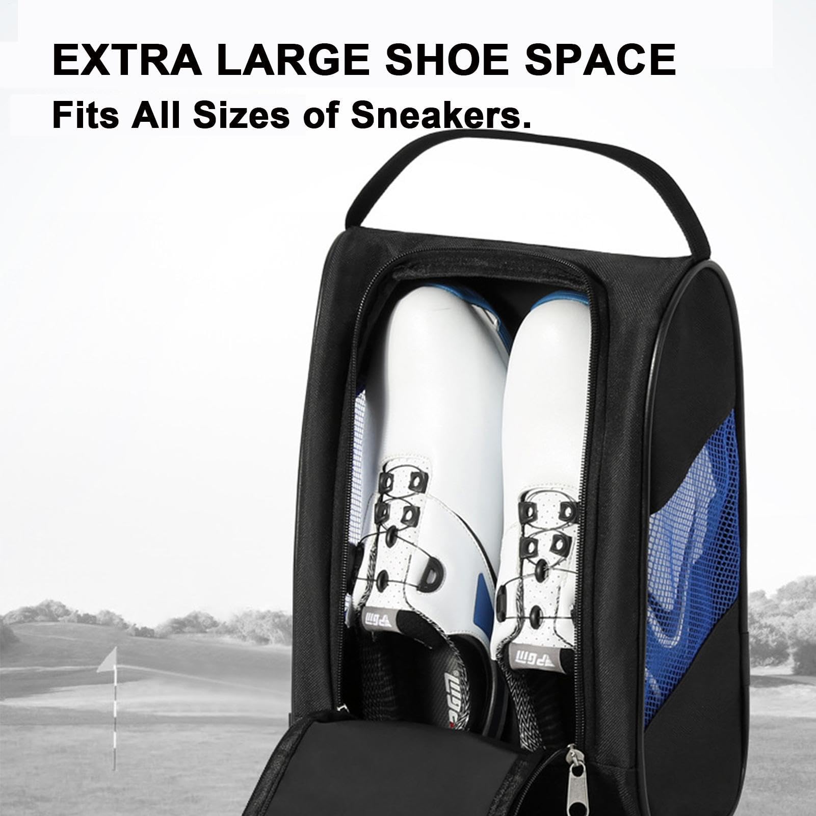 puzzlegame Estuche para Zapatos de Golf, Estuche para Zapatos de Golf, Bolsas para Zapatos Deportivos y de Viaje con ventilación, Organizador de Bolsas de Zapatos Impermeables de Golf de Viaje