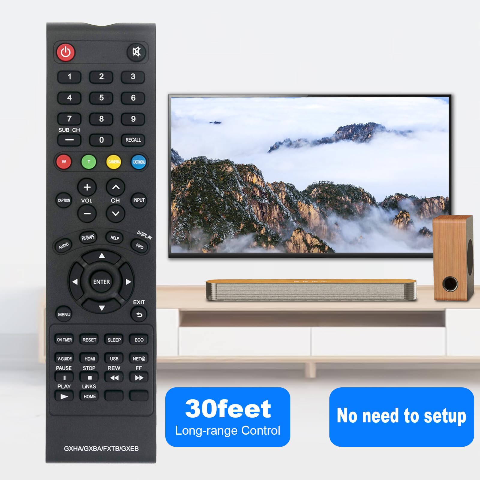 GXHA GXBA FXTB GXEB 交換用リモコン 対応機種: Sanyo TV FVD5833 DP50843 DP58D33 DS24425 DS27225 DS27425 DS32225 VM2751 AVM2751S CLT-1554 Amazon.co.jp: GXHA GXBA FXTB GXEB 交換用リモコン 対応機種: Sanyo