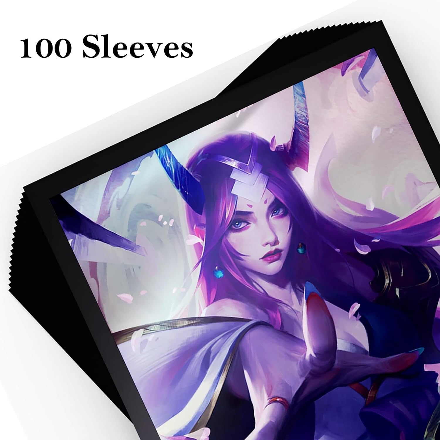 Riftbound: League of Legends - Art Sleeves: Irelia - 100ct Card Protectors, TCG Spiritforged Spirit Blossom, Character Art, Trading Game Accessory