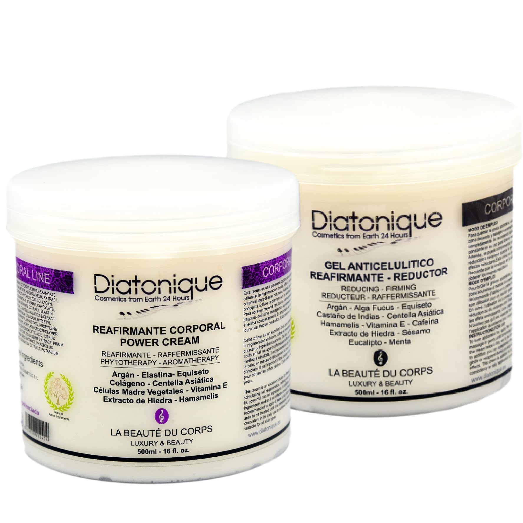Crema Reafirmante corporal y Gel Reductor Corporal Power Cream Pack Duo 500 + 500 ML