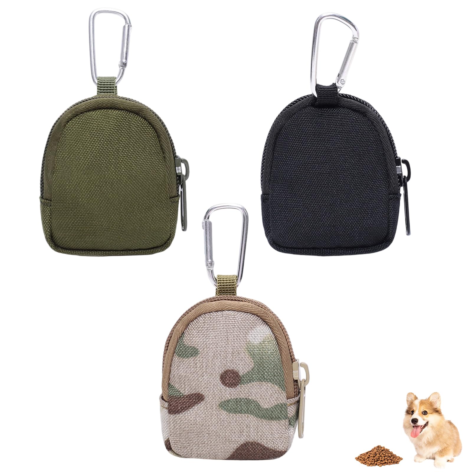 iuiiaii 3 PCS Small Dog Treat Pouches