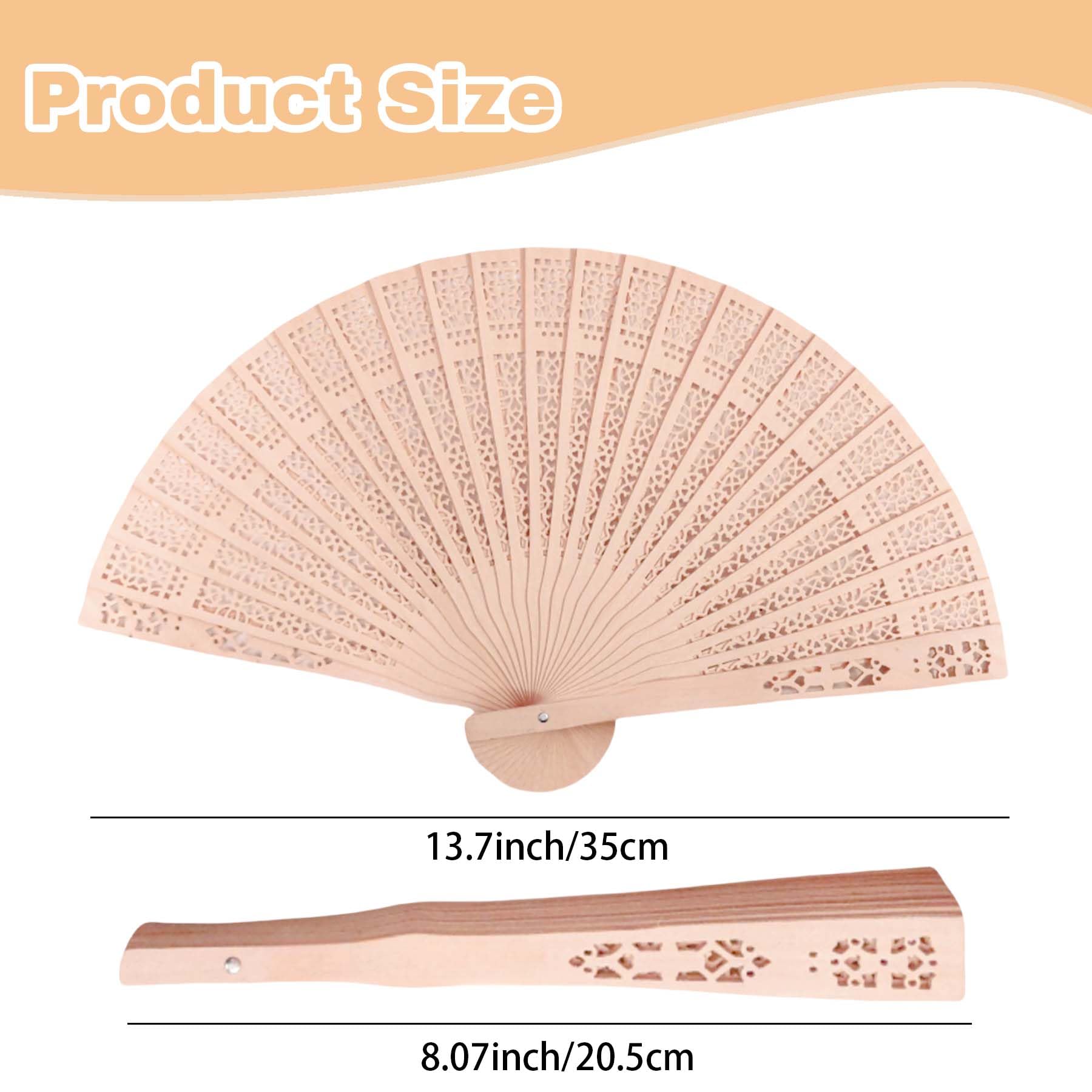 100Pcs Personalisierbarer Fächer mit Gravur Text/Symbole Holzfächer Naturholz Damen Handfächer für Hochzeiten, Sauna, Rave,Festival & Deko Hochzeitsgeschenke,Fächer Set, Mengenrabatt (100)