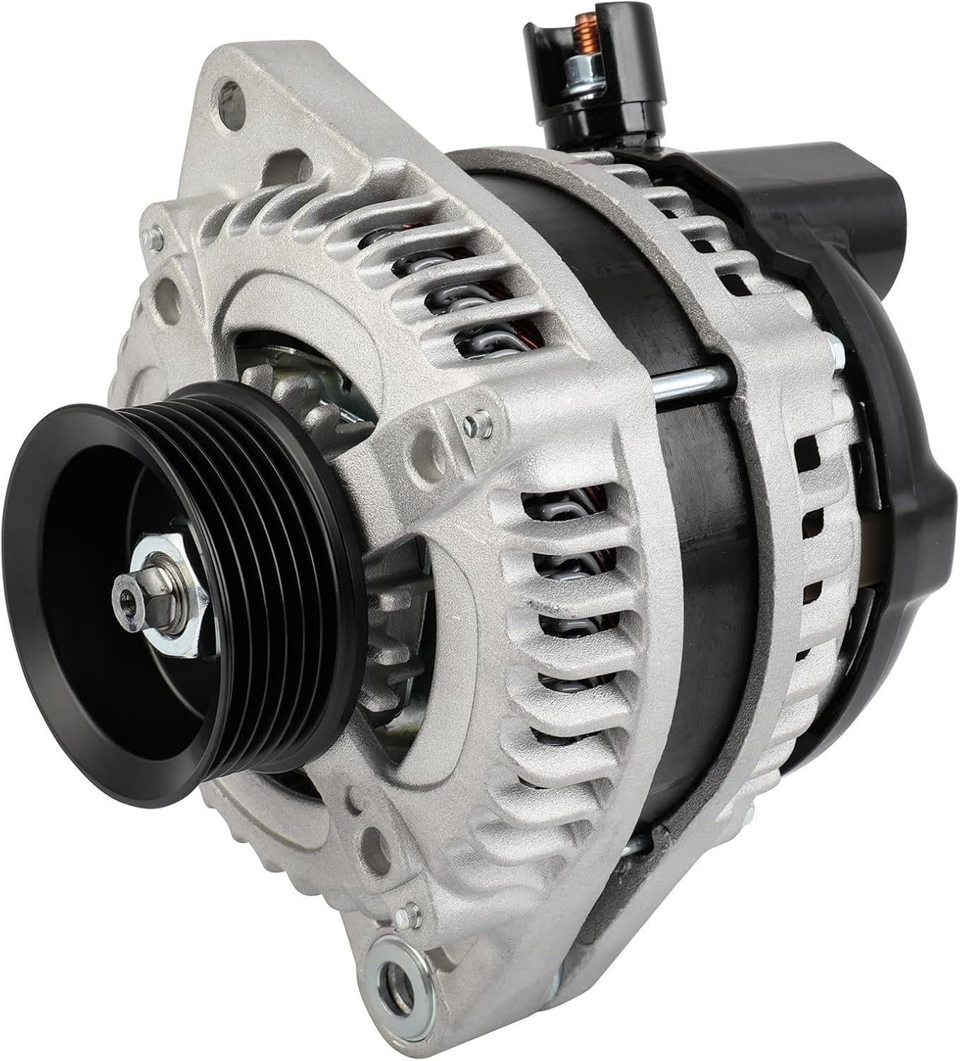 SCITOO Alternator Fits for Saturn for Vue 3.5L 2004-2007 12V 130Amp CW 6-Groove Pulley High Output Alternator 31100-RDM-A01 11062 104210-3770 104210-4310 90295572 CSC77