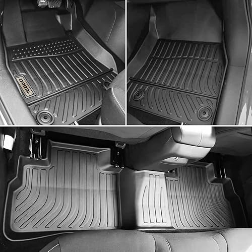 Miniatura 2 de orealtrend Alfombrillas de repuesto negras para Nissan Sentra 2020-2024, resistentes para todo tipo de clima, para la parte delantera y trasera,