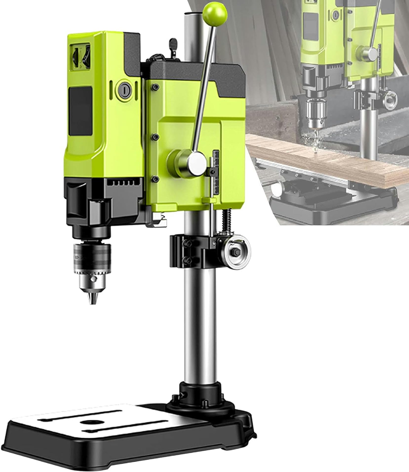 Taladro de Columna Profesional 880w, Taladro de Banco de Alta Precisión Electrico, Ideal para Perforaciones de Precisión, 220V
