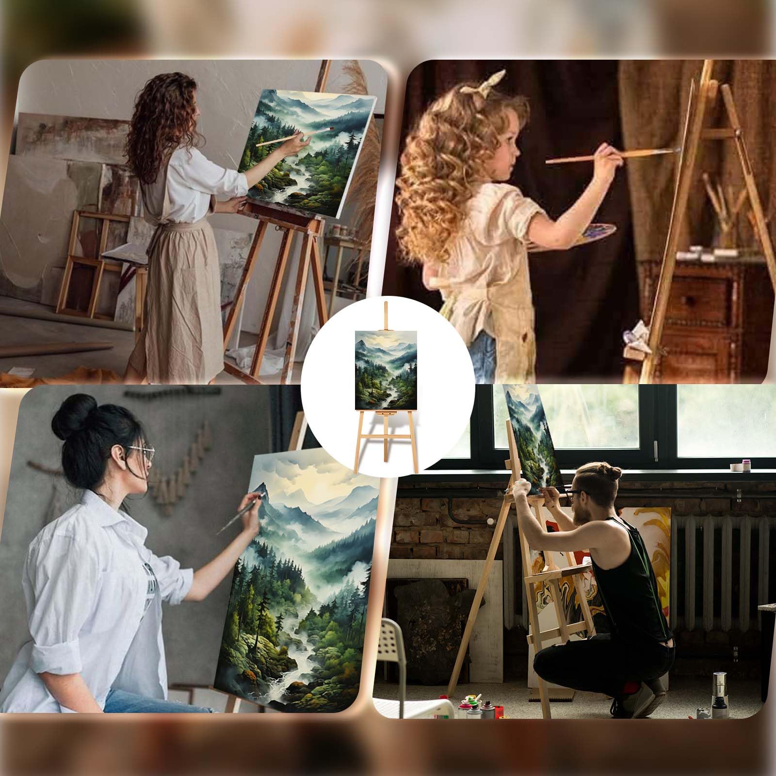 Gutluz Malowanie według liczb, krajobraz dla dorosłych – Paint by Numbers Landscape dla dorosłych