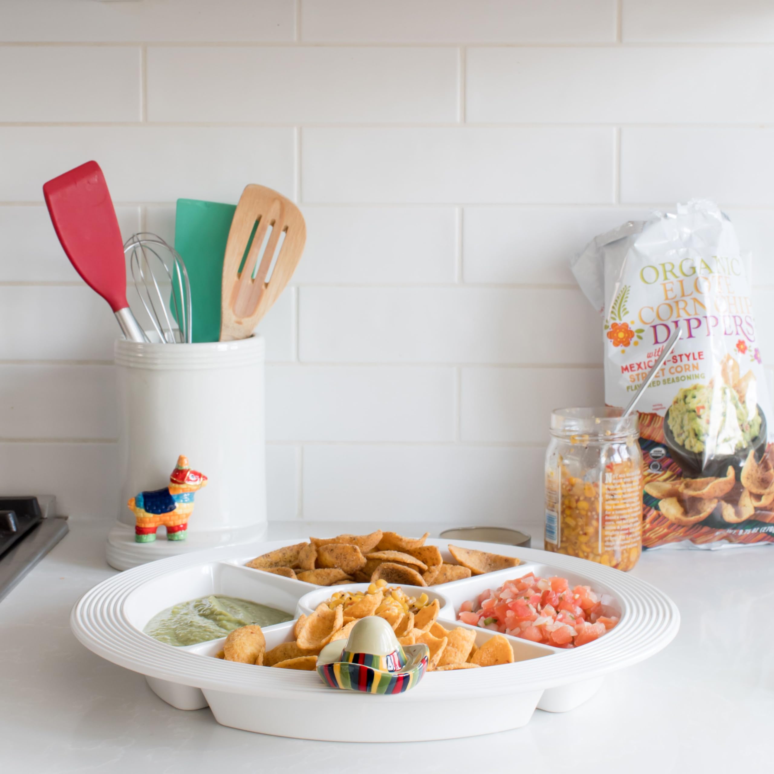 Amazon.com | nora fleming Melamine Divided Dish - Sectional