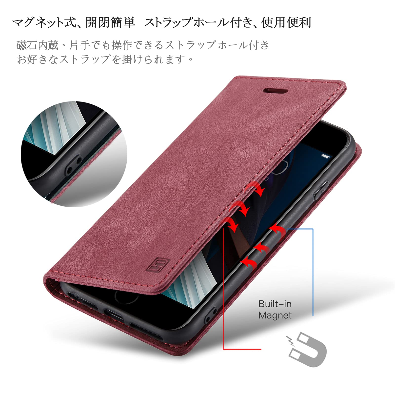 Amazon.co.jp: SENNWAK Sharp AQUOS sense4 ケース 手帳型 SHARP AQUOS