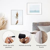 Vista 442 de Fun Memories Portarretratos de metal de 16 x 20 pulgadas con paspartú de 11 x 14 pulgadas, acabado de aluminio cepillado, parte delantera de vidrio