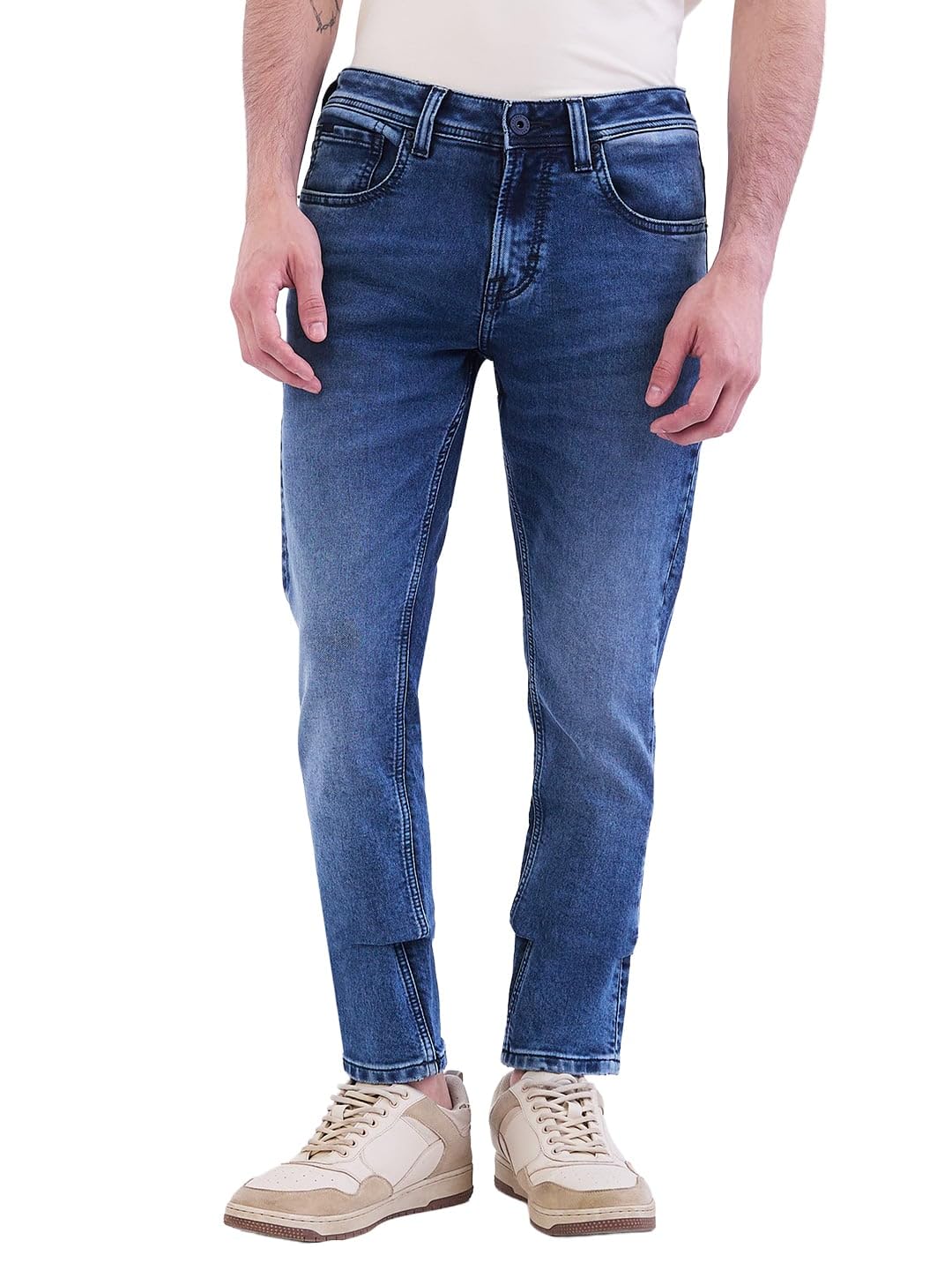 spykar Men's Skinny Fit Low-Rise Casual Jeans-picture-13