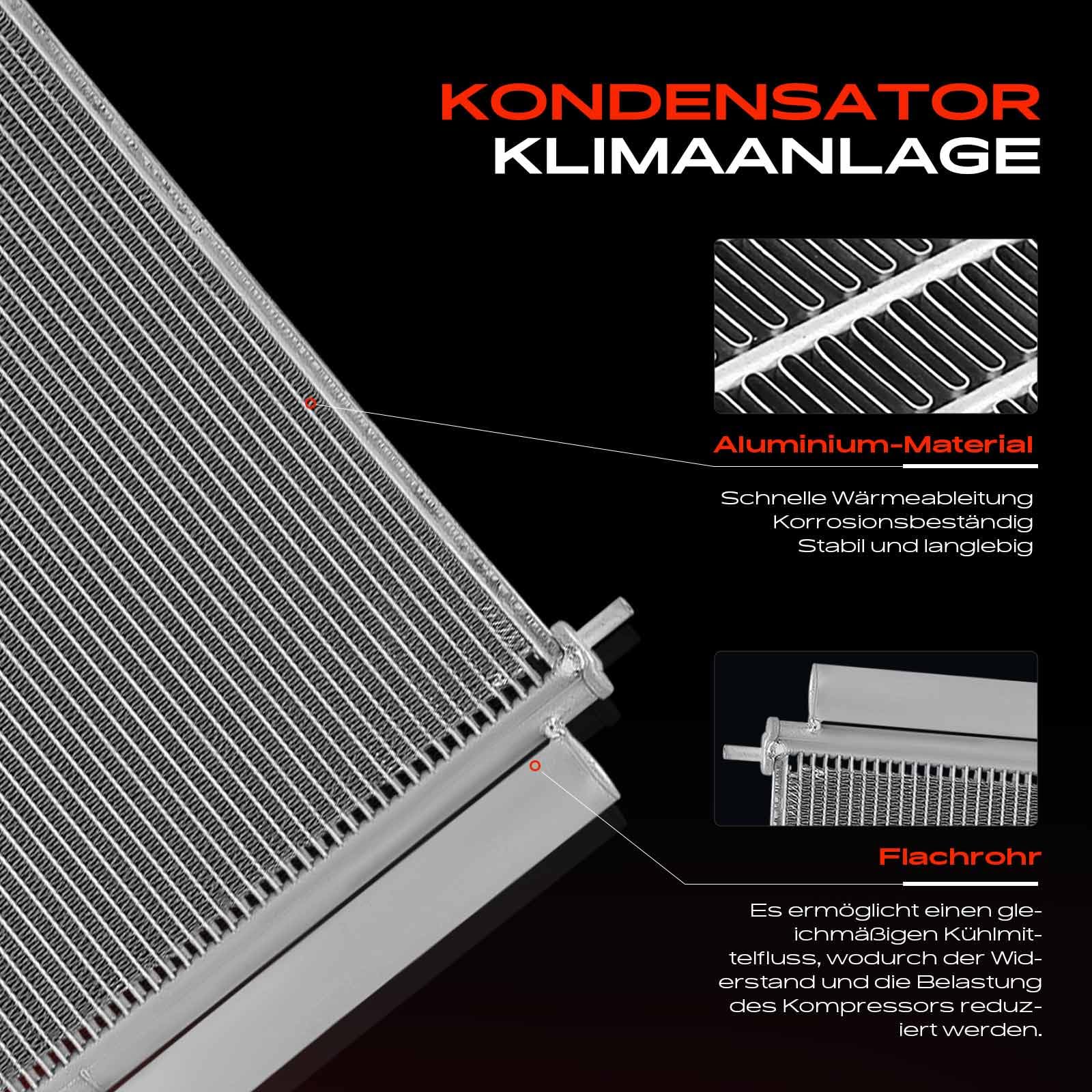 Frankberg Kondensatorowa klimatyzacja z suszarką, kompatybilna z Laguna III BT0/1, 1,5 l, 3,5 l, 2007-2015, Latitude L70, 1,5 l, 2,0 l, 3,0 l, 2010-2022, zamiennik 92100002R