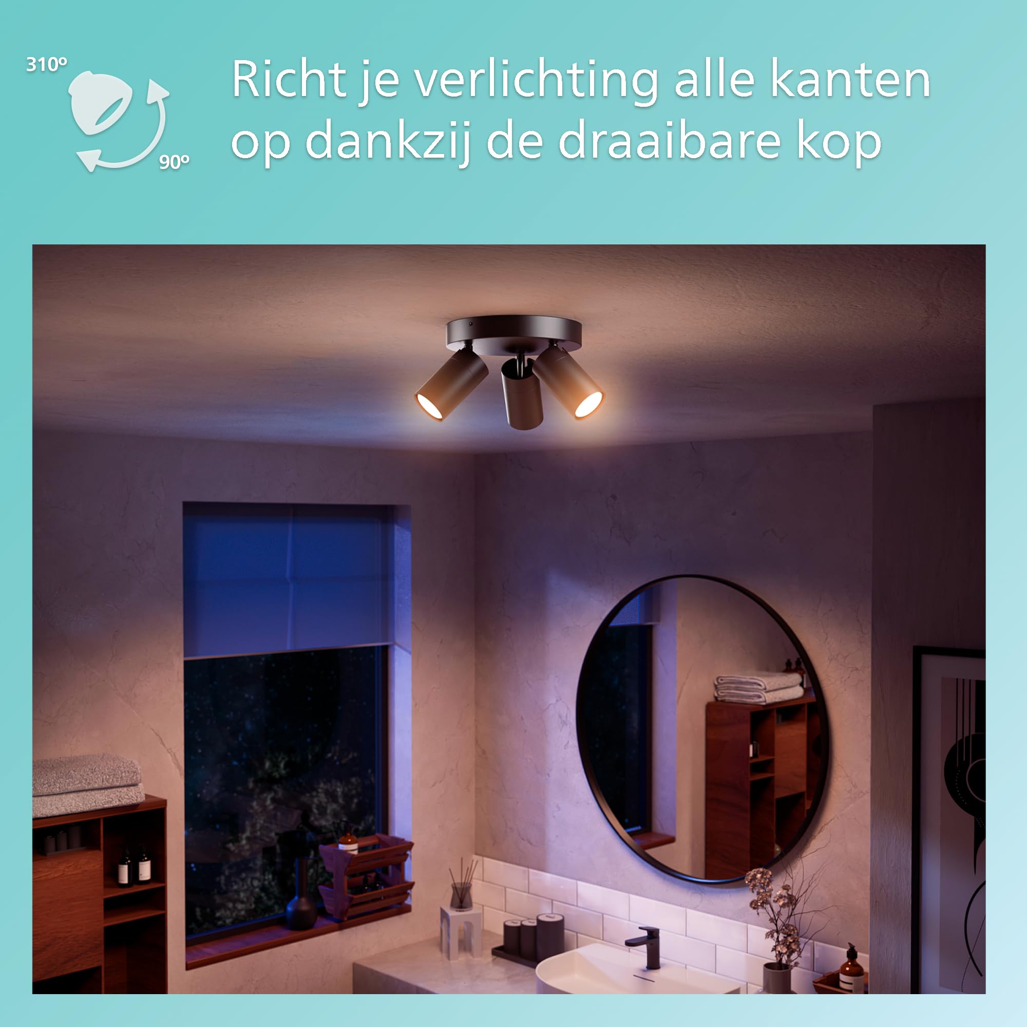 Philips Idris GU10 blanc 3 lampes IP44 en solde à partir de 57,47